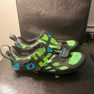 Pearl Izumi Interfag Men's Neon Lime Black Cycling Cleats Size 43/10US